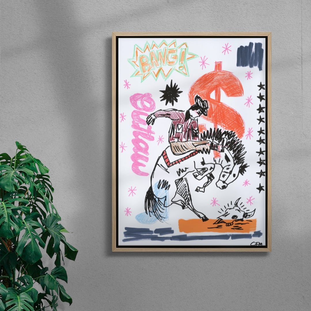 Jackpot contemporary wall art print by Caitlin Flood-Molyneux - sold by DROOL