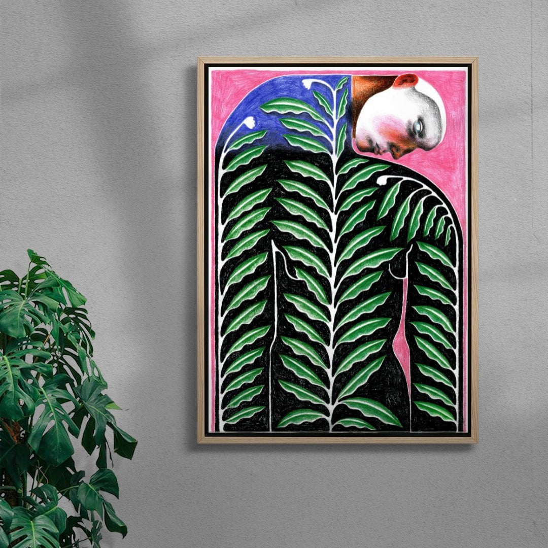 Love Grows contemporary wall art print by Carla Petelski - sold by DROOL