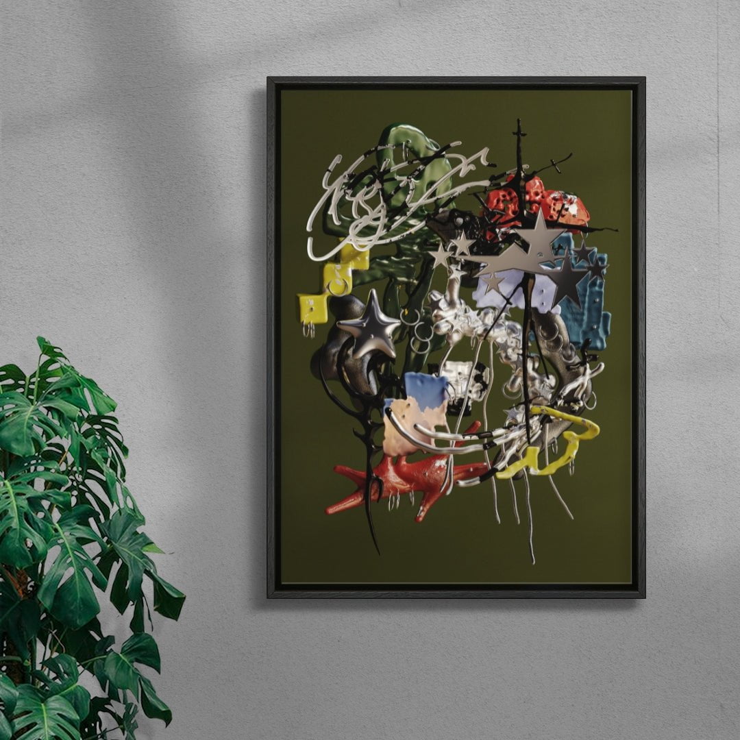 Charmcore contemporary wall art print by Kitasavi - sold by DROOL
