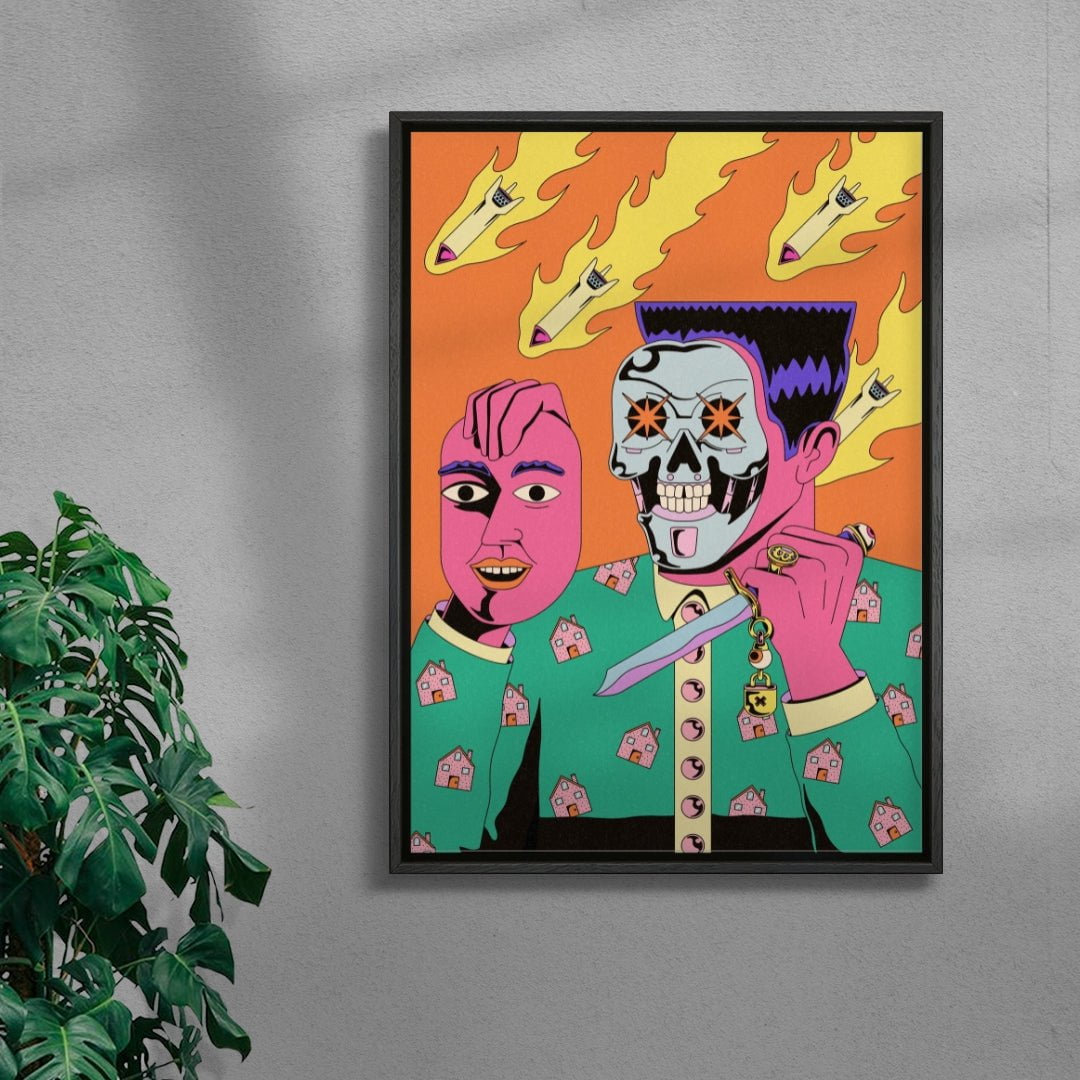 Utopia contemporary wall art print by Azaazelus - sold by DROOL