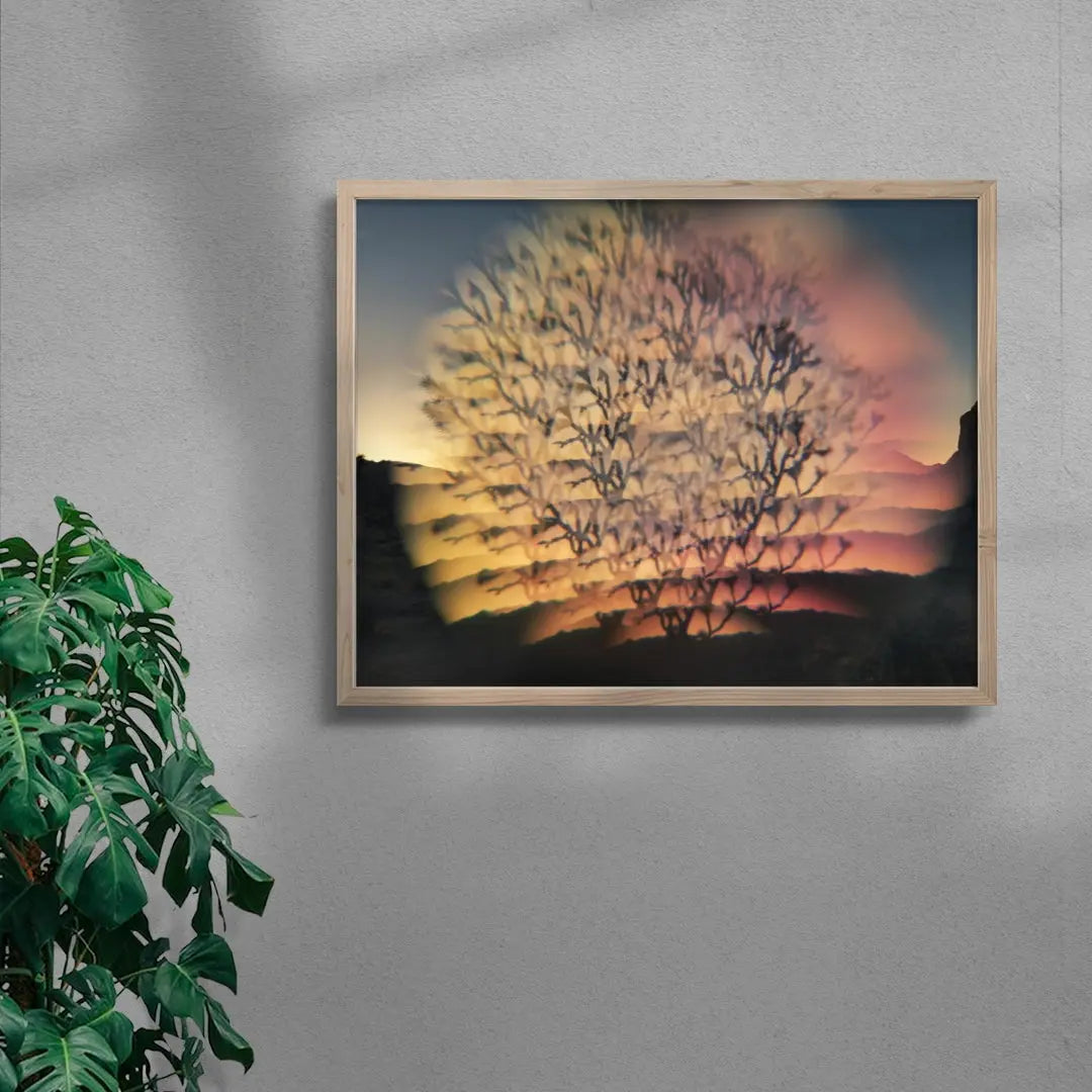 Desert Flash contemporary wall art print by Delaney Allen - sold by DROOL
