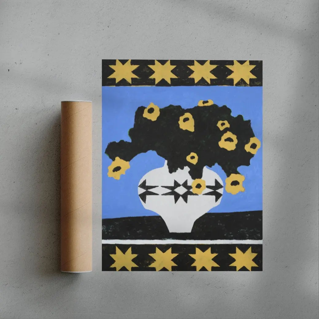 Avery Vase contemporary wall art print by Colby Edwards - sold by DROOL