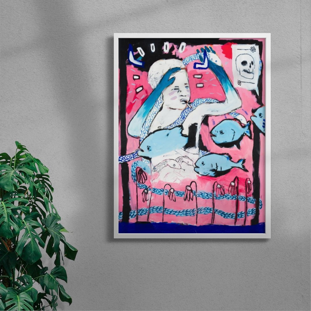 Thunderwater contemporary wall art print by Billy Bagilhole - sold by DROOL