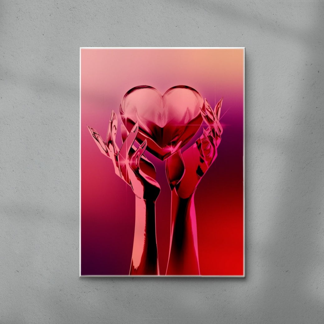 Chrome Heart contemporary wall art print by Paulina Almira - sold by DROOL