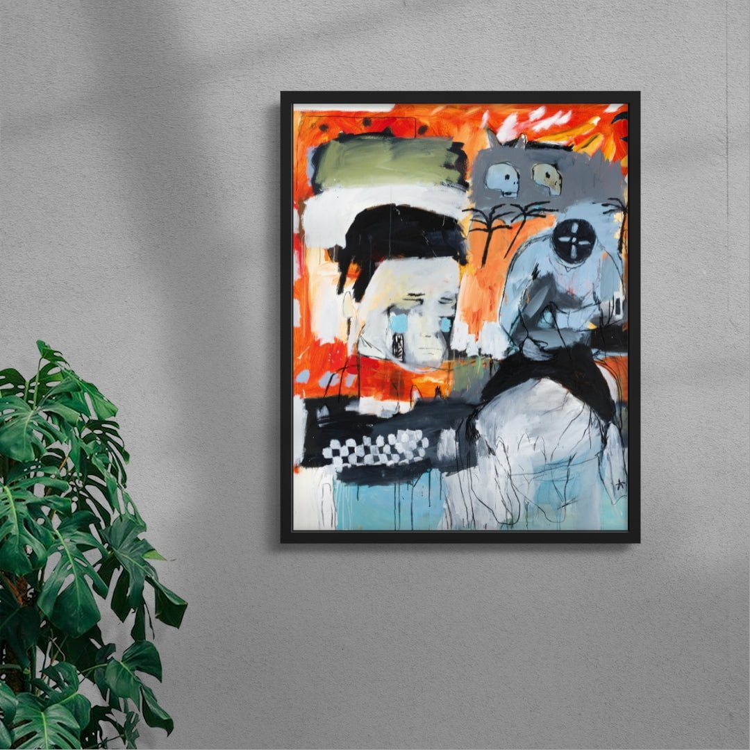 The last ever Jockey contemporary wall art print by Billy Bagilhole - sold by DROOL