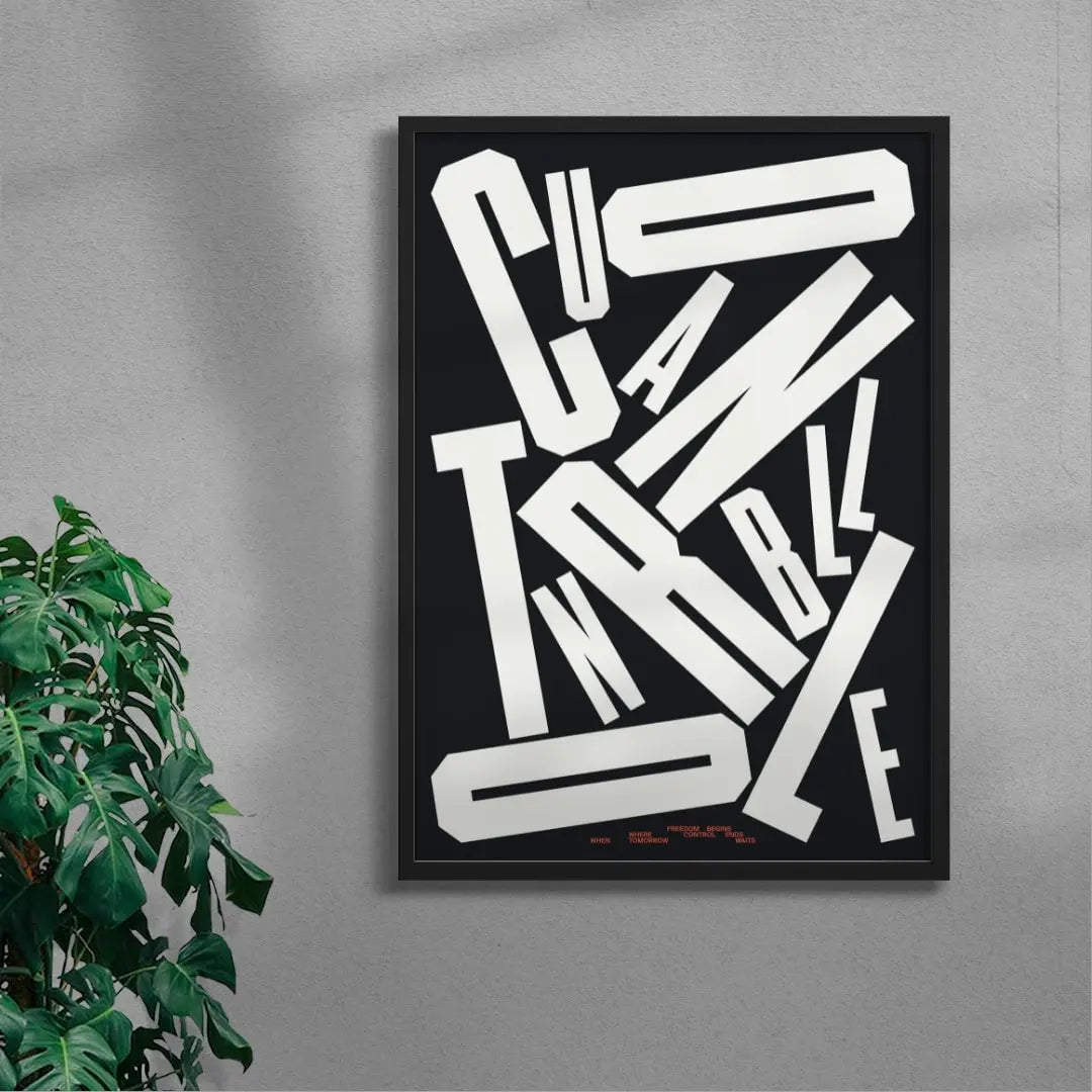 UNCONTROLLABLE contemporary wall art print by Xtian Miller - sold by DROOL