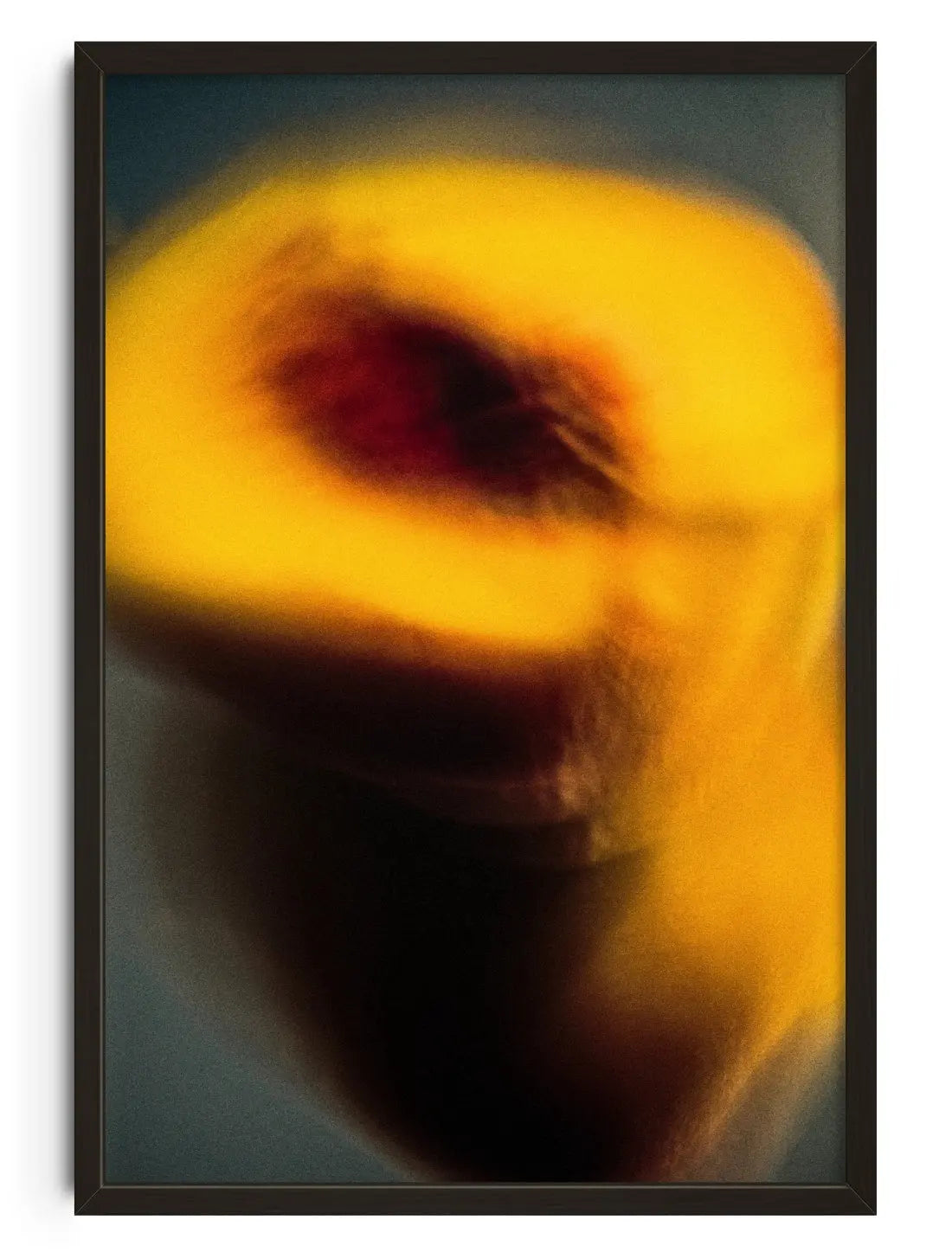 Golden Peach contemporary wall art print by Omar Belattar - sold by DROOL