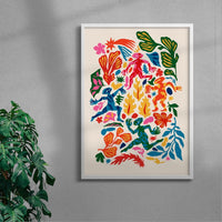 Thumbnail for Meeting in the Kaleidoscopic Forest contemporary wall art print by Nick Liefhebber - sold by DROOL