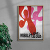 Wibble wobble contemporary wall art print by 3WillyT - sold by DROOL