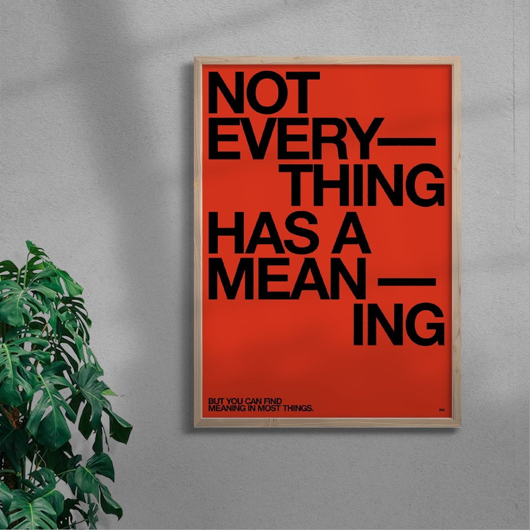 MEANING contemporary wall art print by Brad Mead - sold by DROOL