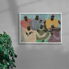 Group Chat contemporary wall art print by Studio IMO - sold by DROOL