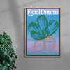 Floral Dreams contemporary wall art print by Studio Trikken - sold by DROOL