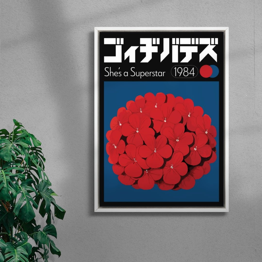 Superstar contemporary wall art print by George Kempster - sold by DROOL