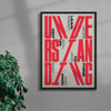 UNDERSTANDING contemporary wall art print by Xtian Miller - sold by DROOL