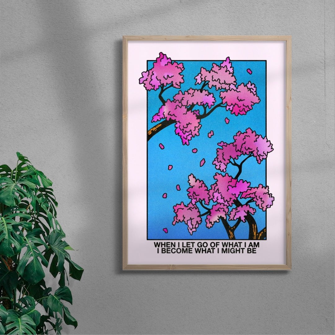 When I Let Go of What I Am contemporary wall art print by Othman Zougam - sold by DROOL
