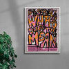 I can't move contemporary wall art print by Jorge Santos - sold by DROOL