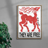 THEY ARE FREE contemporary wall art print by Alexander Khabbazi - sold by DROOL