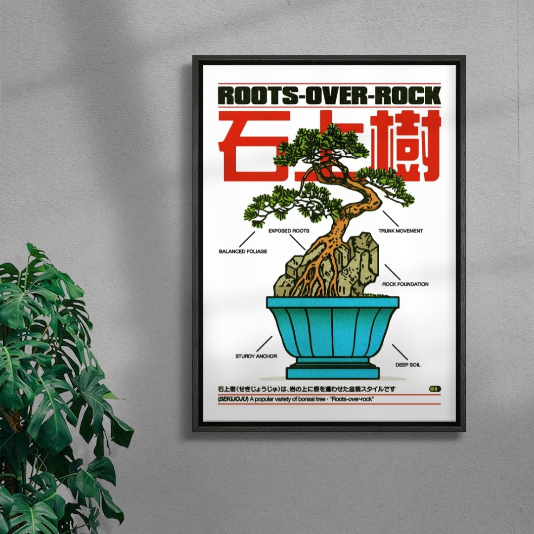Sekijoju contemporary wall art print by Othman Zougam - sold by DROOL