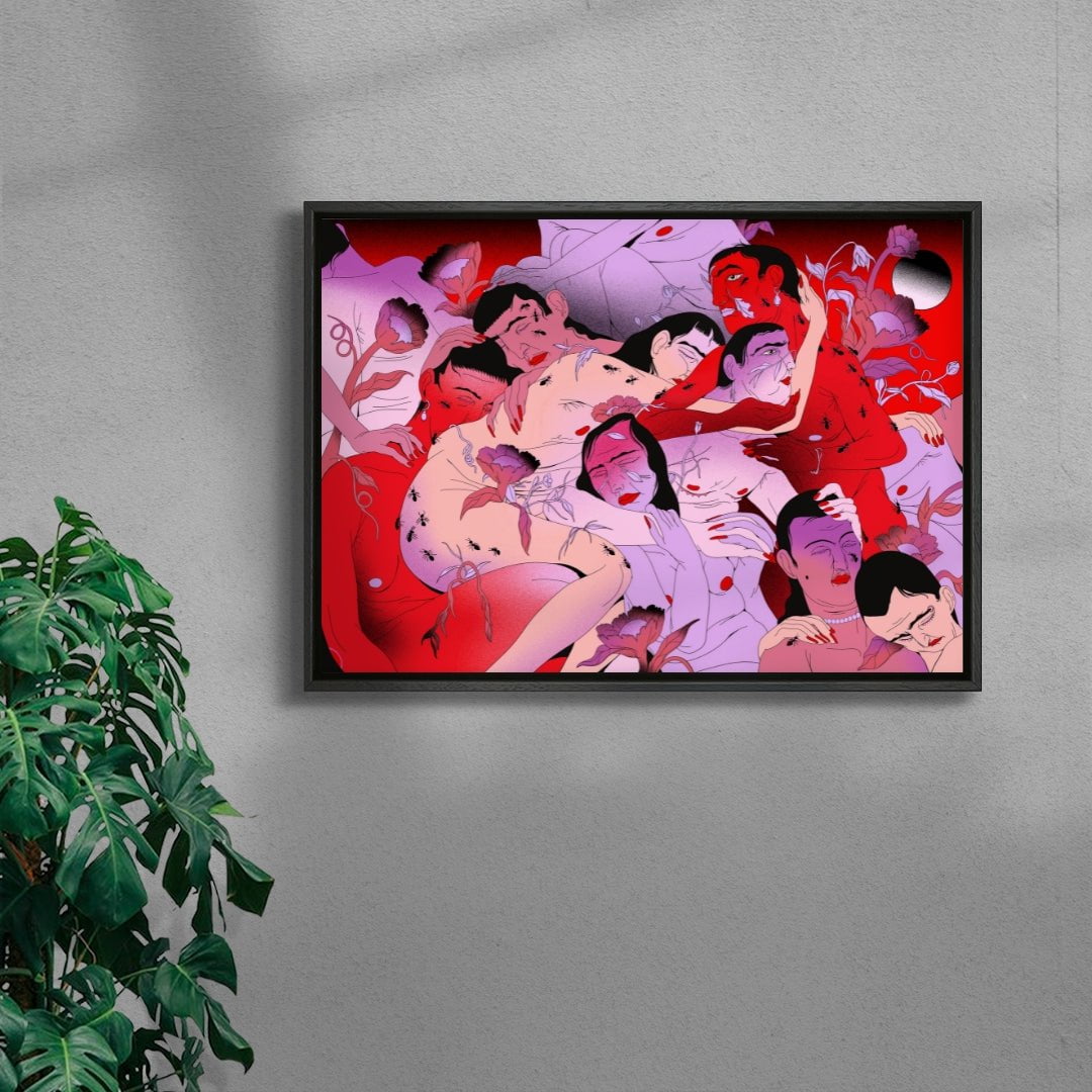 Ants contemporary wall art print by Raman Djafari - sold by DROOL