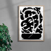 Monstera contemporary wall art print by Konrad Grafik - sold by DROOL