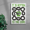 ROTTEN TO THE CORE contemporary wall art print by Alexander Khabbazi - sold by DROOL