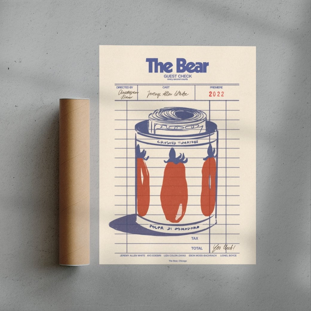 The Bear contemporary wall art print by Justyna Frąckiewicz - sold by DROOL