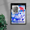 Alive contemporary wall art print by Morgan Hislop - sold by DROOL