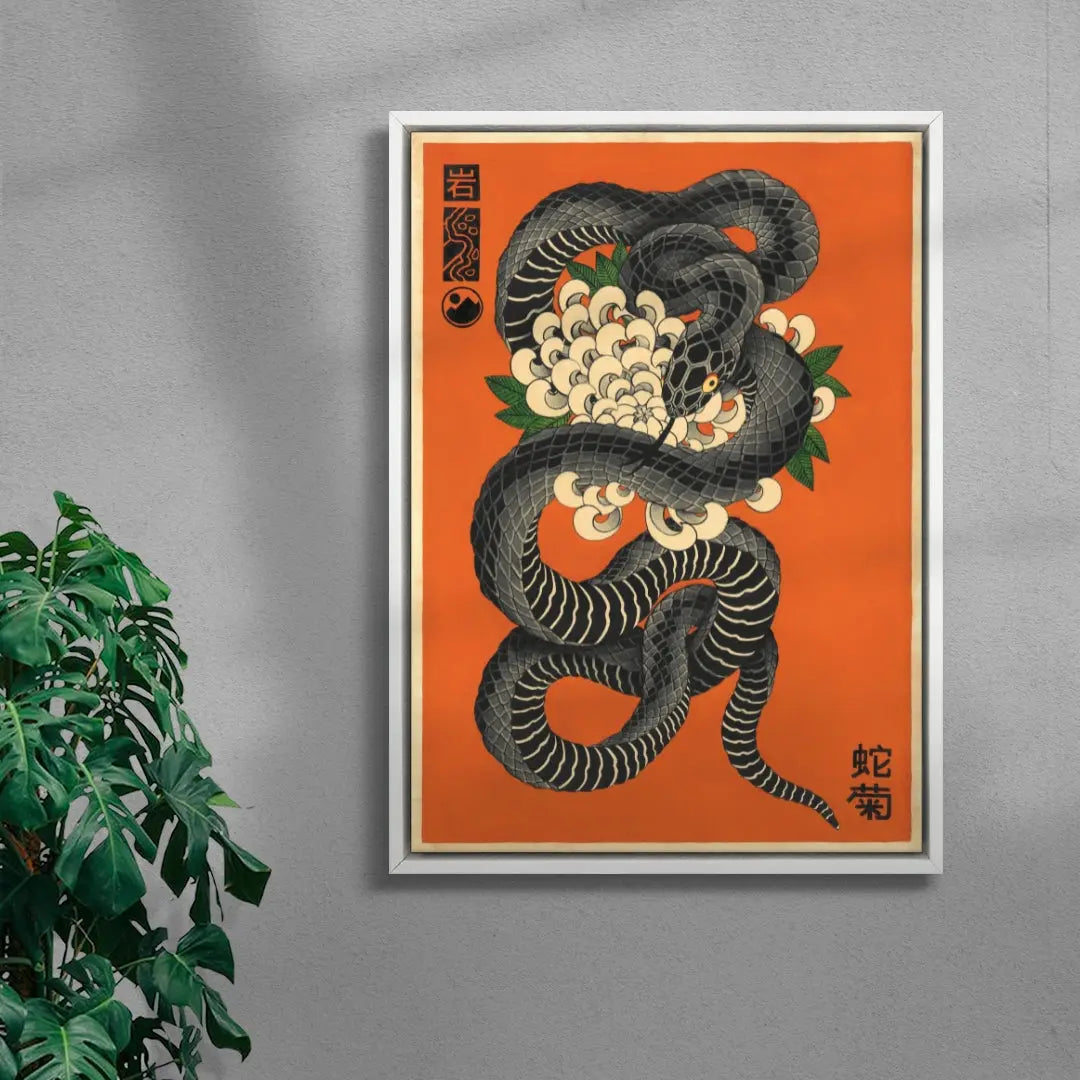 Serpent & Chrysanthemum
