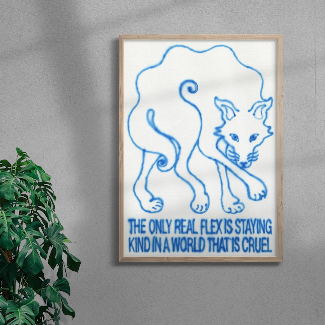 Staying Kind contemporary wall art print by Alexander Khabbazi - sold by DROOL