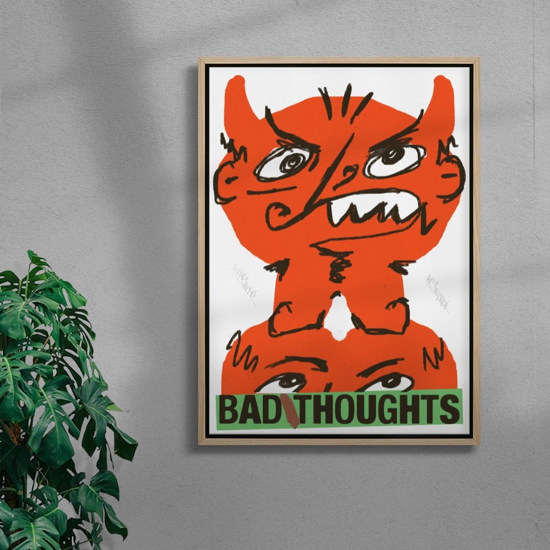 The Devil In I contemporary wall art print by Jorge Santos - sold by DROOL
