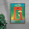 Fan Zoo contemporary wall art print by Ciara Wade - sold by DROOL