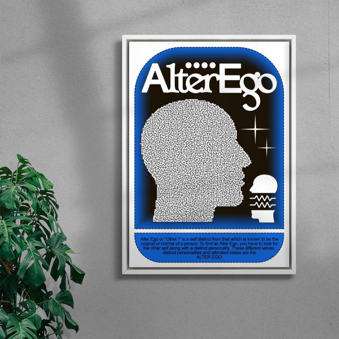 Alter Ego contemporary wall art print by Ricardo Schultz Ferraro - sold by DROOL