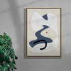 Floating Shapes #4 contemporary wall art print by frisk - sold by DROOL