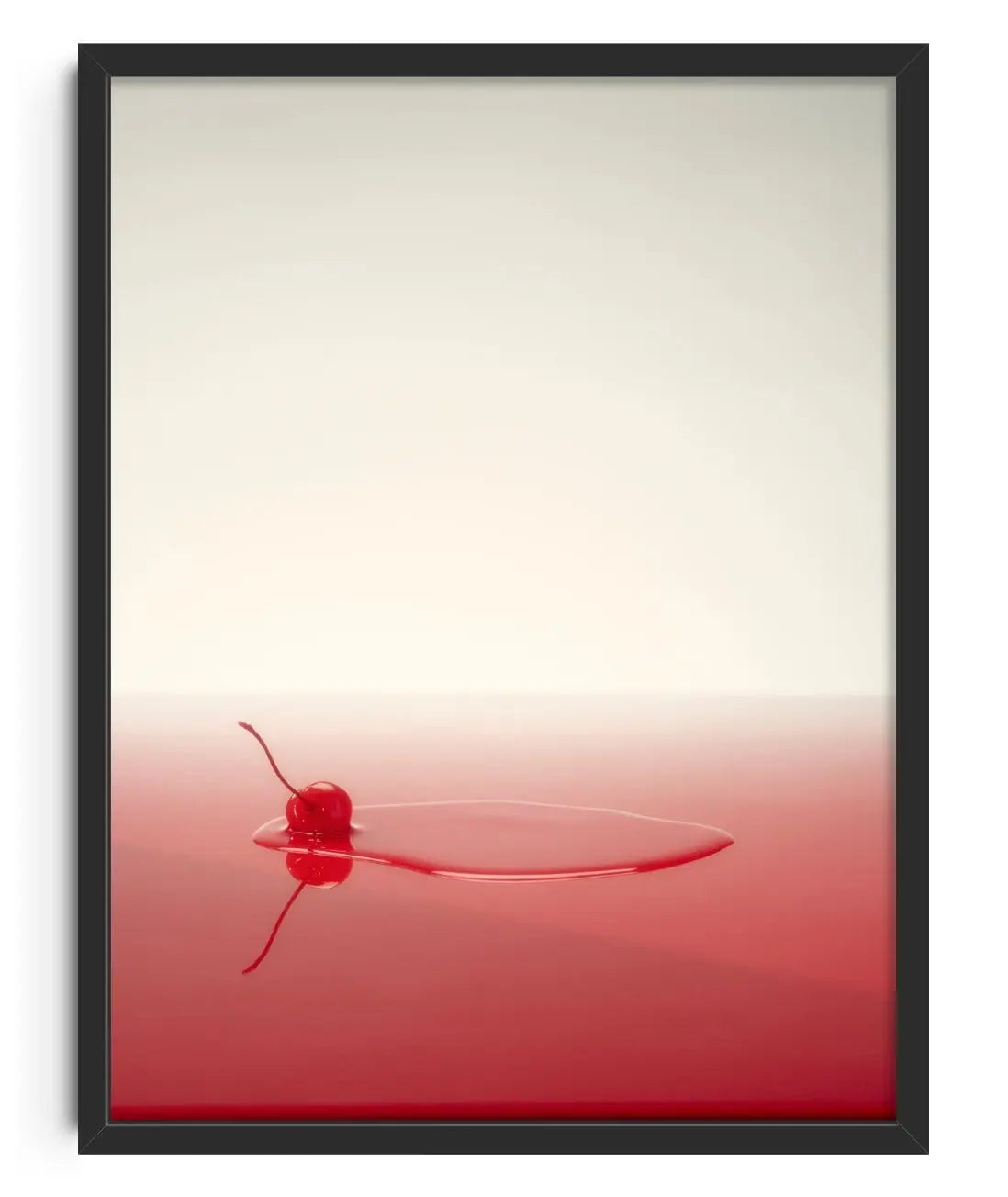Cherry Spill contemporary wall art print by Sian Fay Kerr - sold by DROOL
