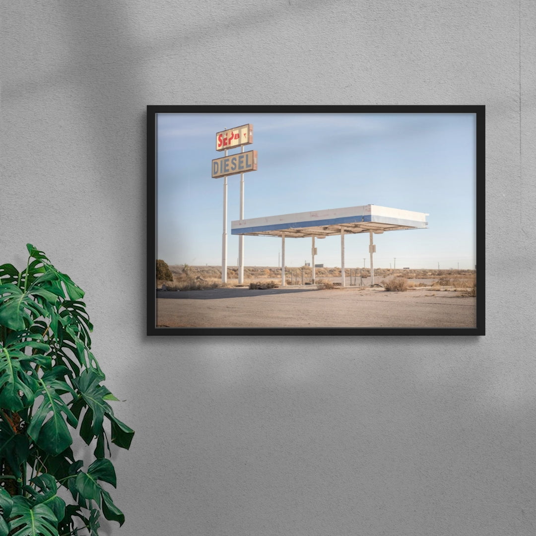 Desert Diesel contemporary wall art print by Steven Clouse - sold by DROOL