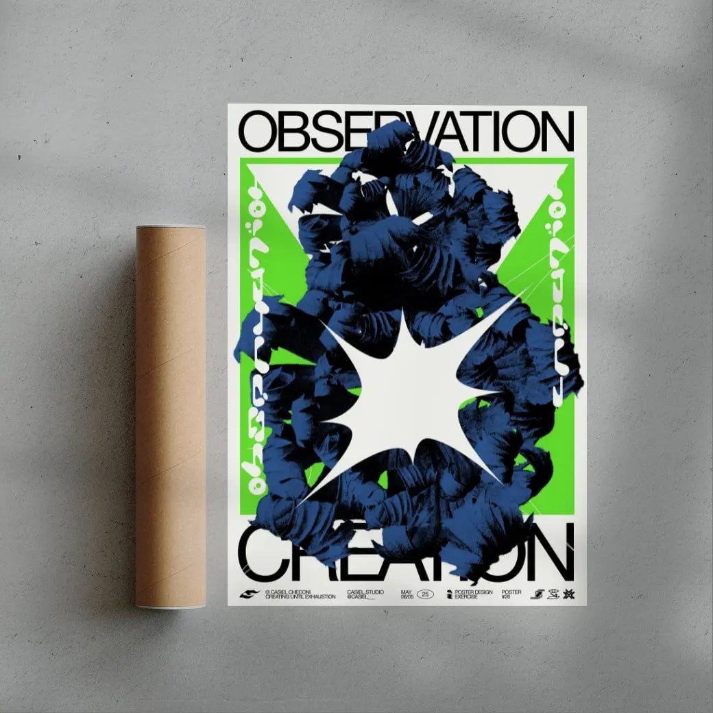Observation Creation contemporary wall art print by Casiel Checoni - sold by DROOL