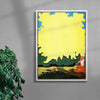 Ginkgo contemporary wall art print by Lily Kong - sold by DROOL