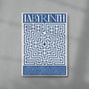 Labyrinth contemporary wall art print by Utsav Verma - sold by DROOL