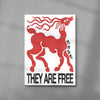 THEY ARE FREE contemporary wall art print by Alexander Khabbazi - sold by DROOL