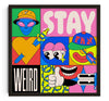 Stay weird contemporary wall art print by Ovcharka - sold by DROOL