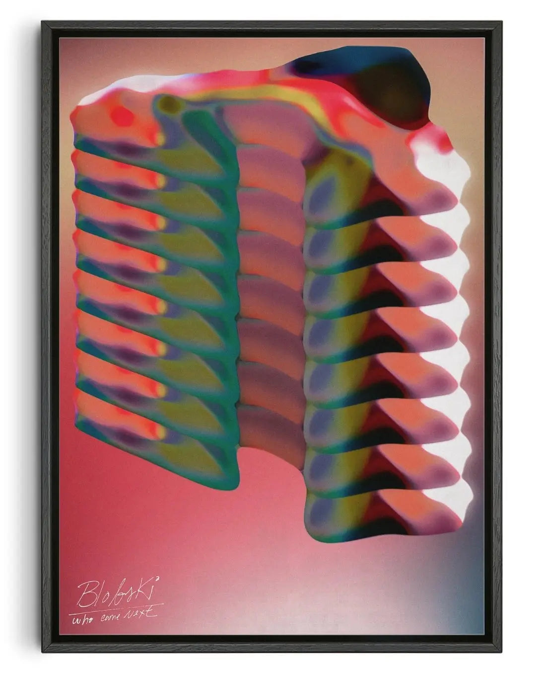 Blobski contemporary wall art print by Jorge Santos - sold by DROOL
