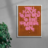 Number One contemporary wall art print by Pavel Ripley - sold by DROOL