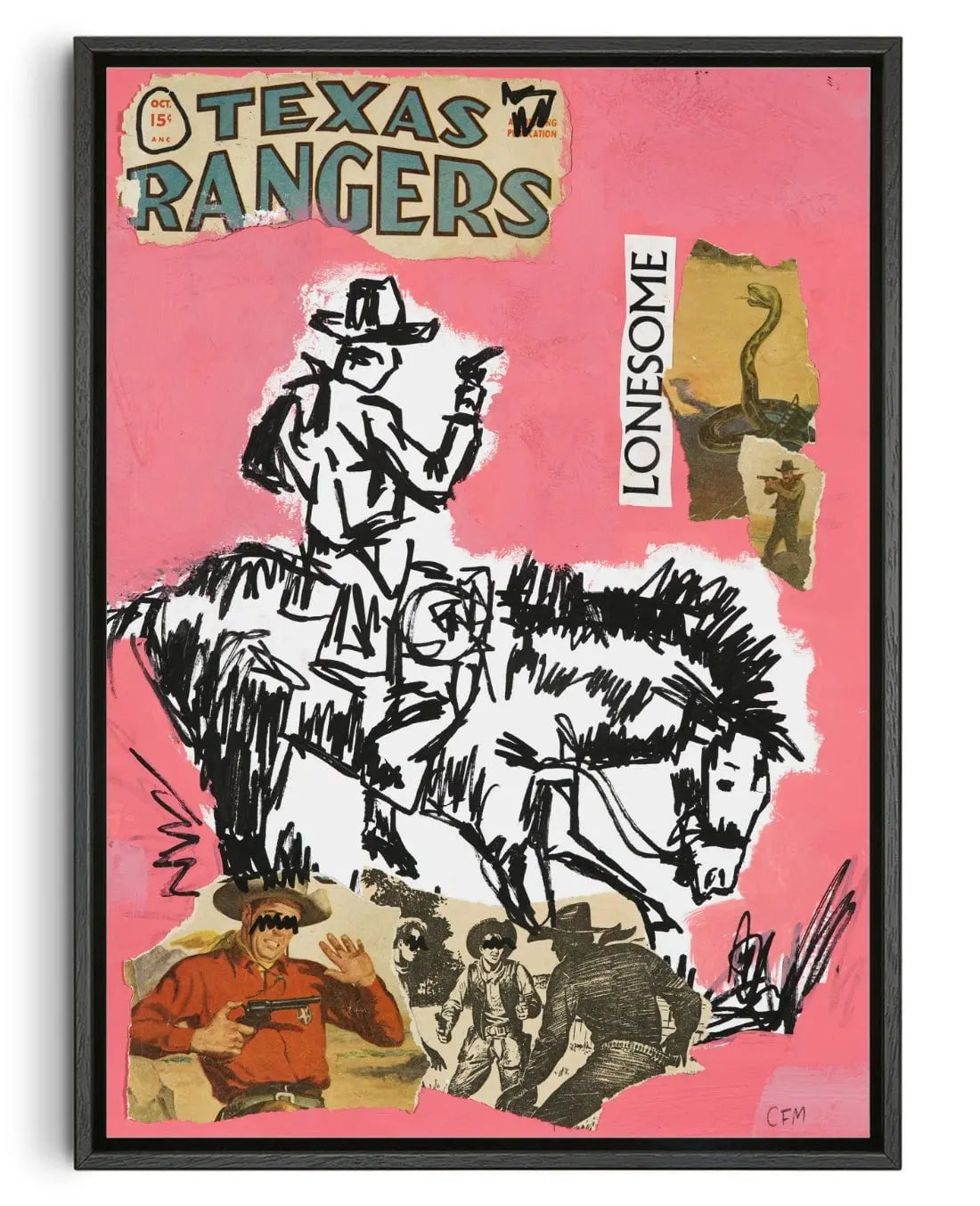 Lonesome contemporary wall art print by Caitlin Flood-Molyneux - sold by DROOL