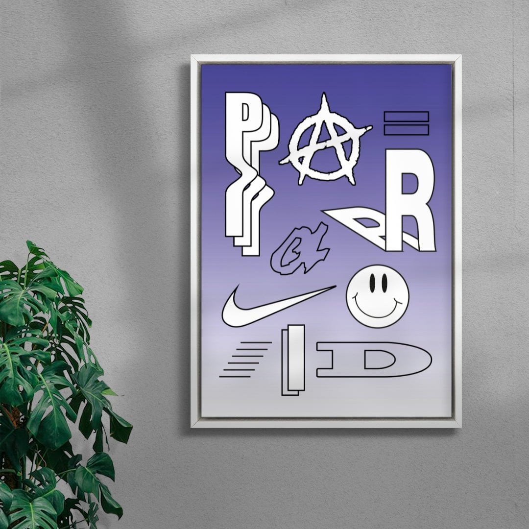 Paranoid contemporary wall art print by Ignorance1 - sold by DROOL