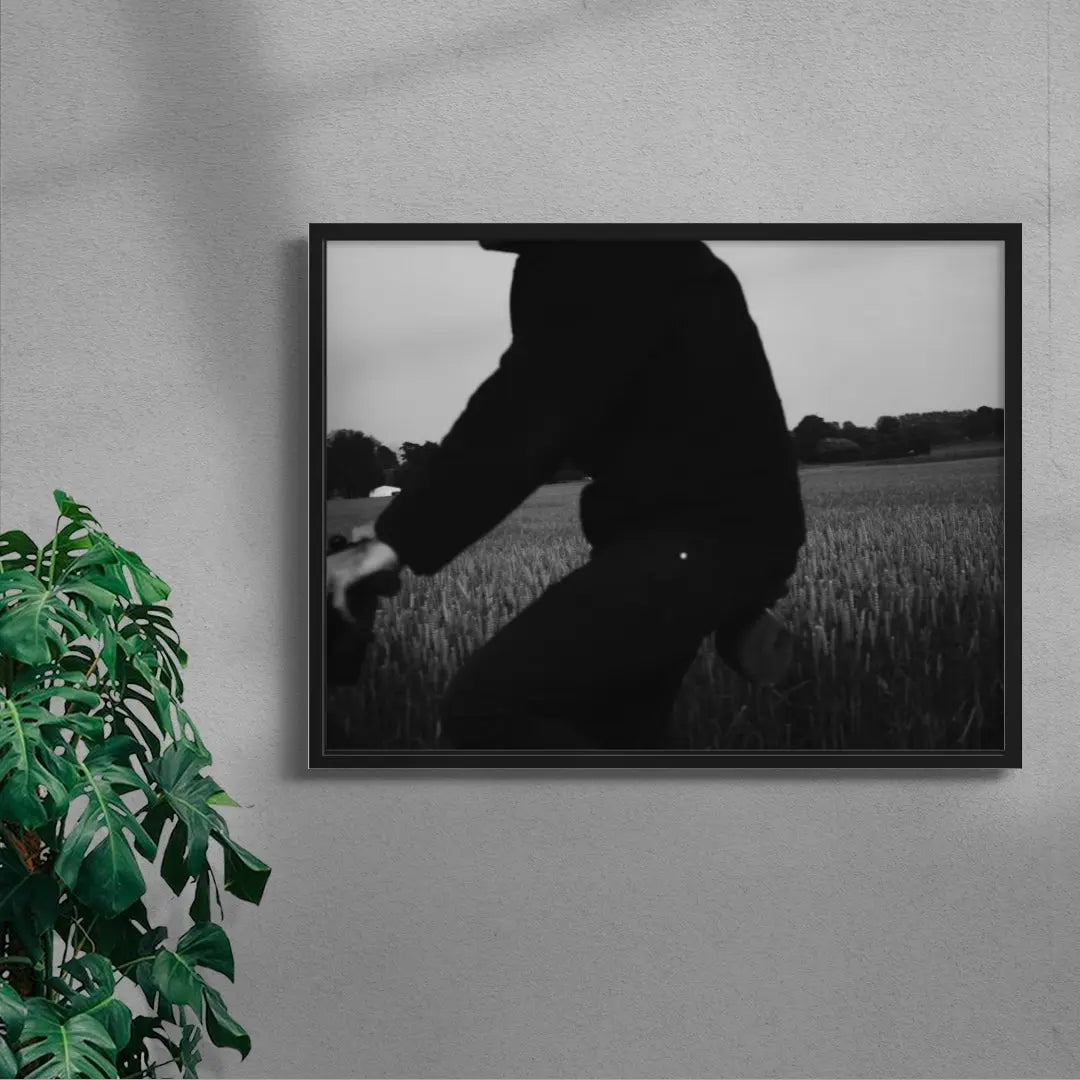 Wheat Rider contemporary wall art print by Johan Knobe - sold by DROOL