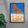 Honey contemporary wall art print by Sheyi Adebayo - sold by DROOL