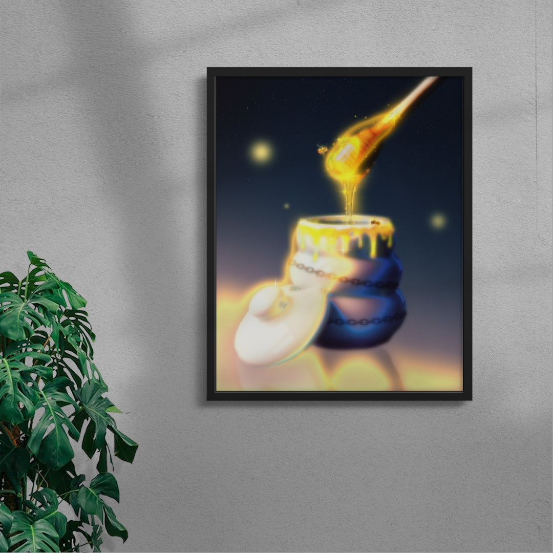 Sticky Dreams contemporary wall art print by Ed Reika - sold by DROOL