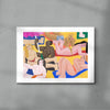 La plage contemporary wall art print by Cépé - sold by DROOL