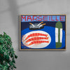 Marseille contemporary wall art print by Natalie Savage - sold by DROOL