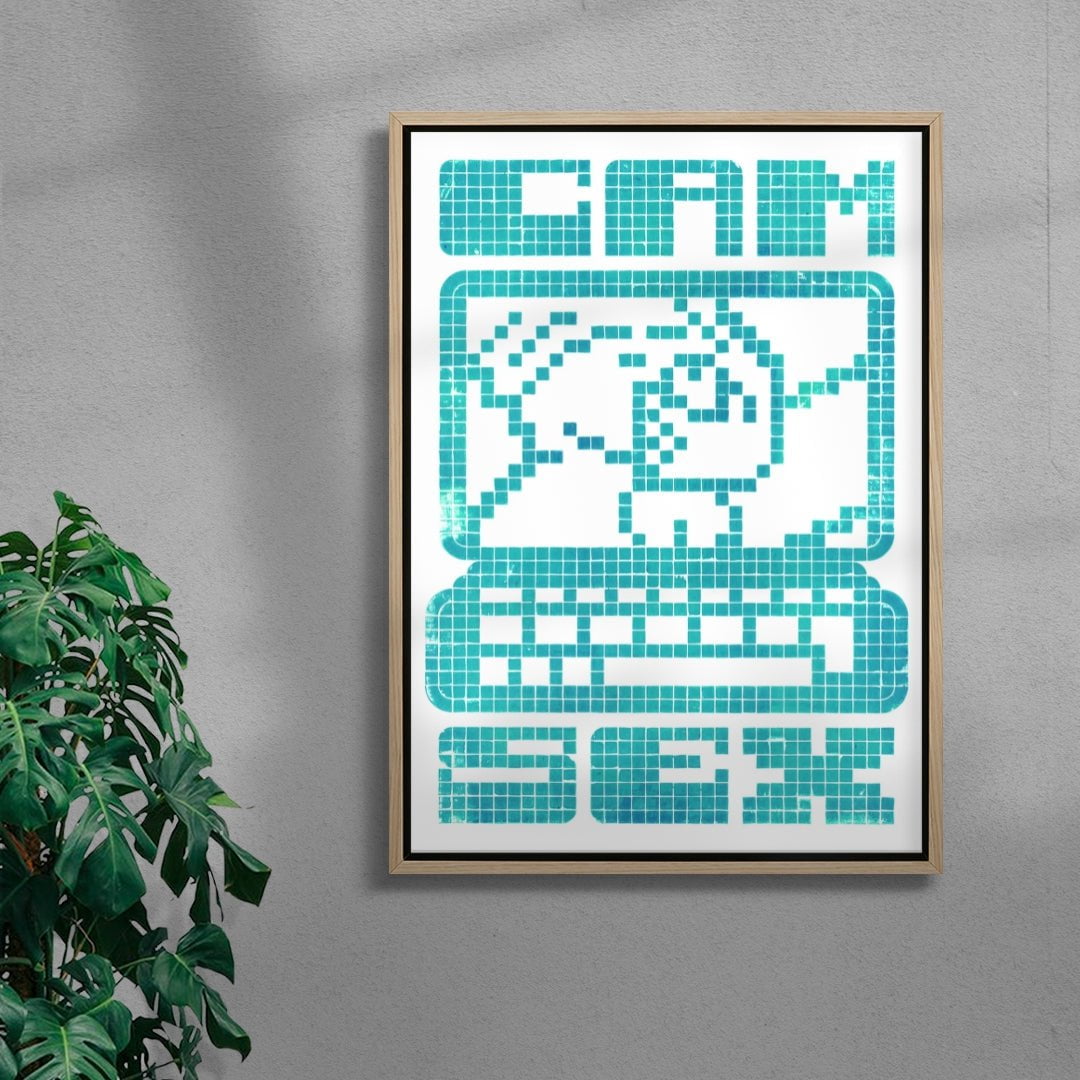 Cam Sex contemporary wall art print by Eric Schwarz - sold by DROOL